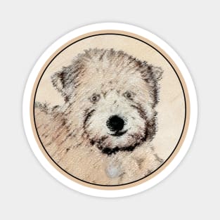 Soft Coated Wheaten Terrier Painting Original Art Magnet